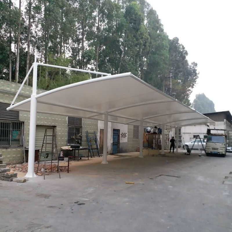 膜結構車棚的設計與施工 從景觀棚到工廠車棚的全面解析